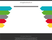 Tablet Screenshot of miragebookmark.ch